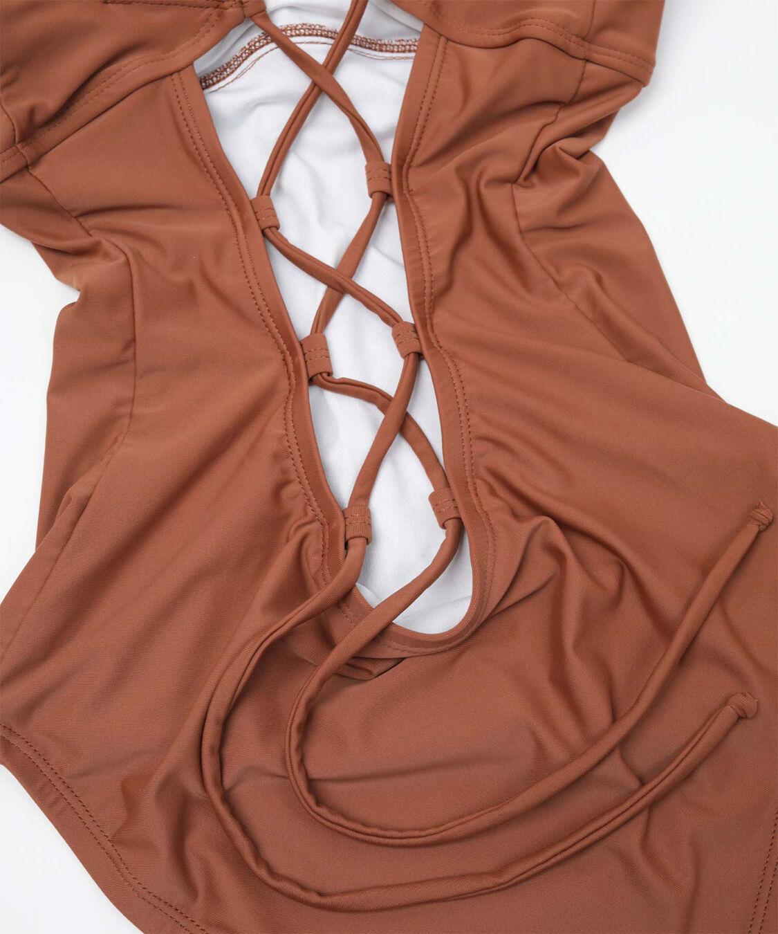 SEA DRESS「バッククロスフリルワンピース」|コンビネゾン|