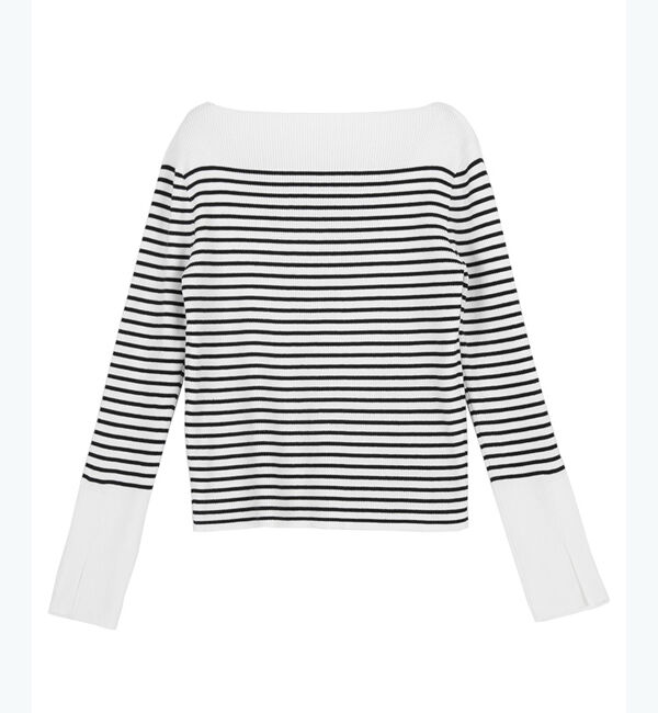 ur's「ボートネックスリットスリーブリブニット」|ニット・セーター|