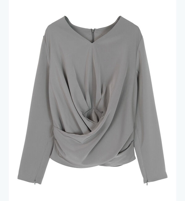 ur's「【尾﨑真衣さんコラボアイテム】2wayスリットスリーブカシュクールブラウス」|シャツ・ブラウス|