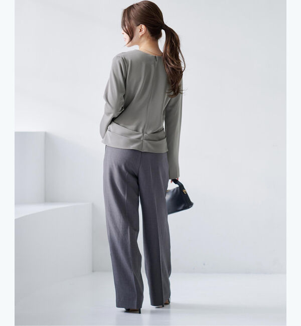 ur's「【尾﨑真衣さんコラボアイテム】2wayスリットスリーブカシュクールブラウス」|シャツ・ブラウス|