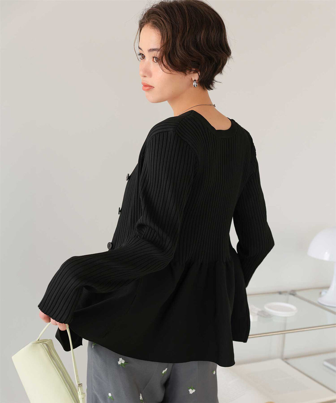 titivate「前後2wayペプラムニットトップス」|ニット・セーター|