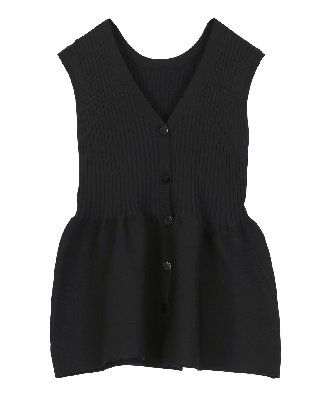 titivate「前後2wayノースリーブペプラムニットトップス」|ニット・セーター|