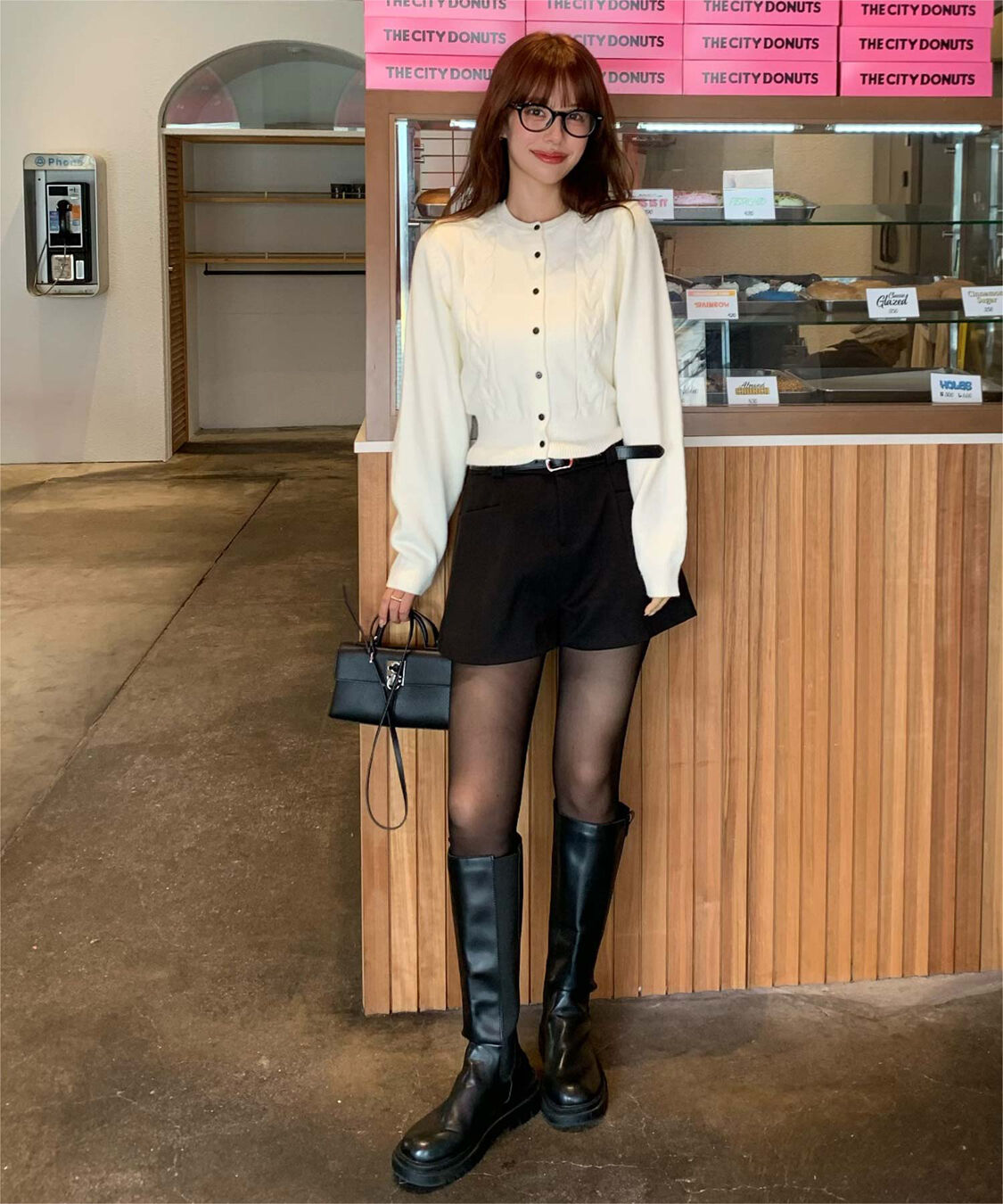 titivate「【いつきさんコラボアイテム】ケーブルデザインニットカーディガン」|ニット・セーター|