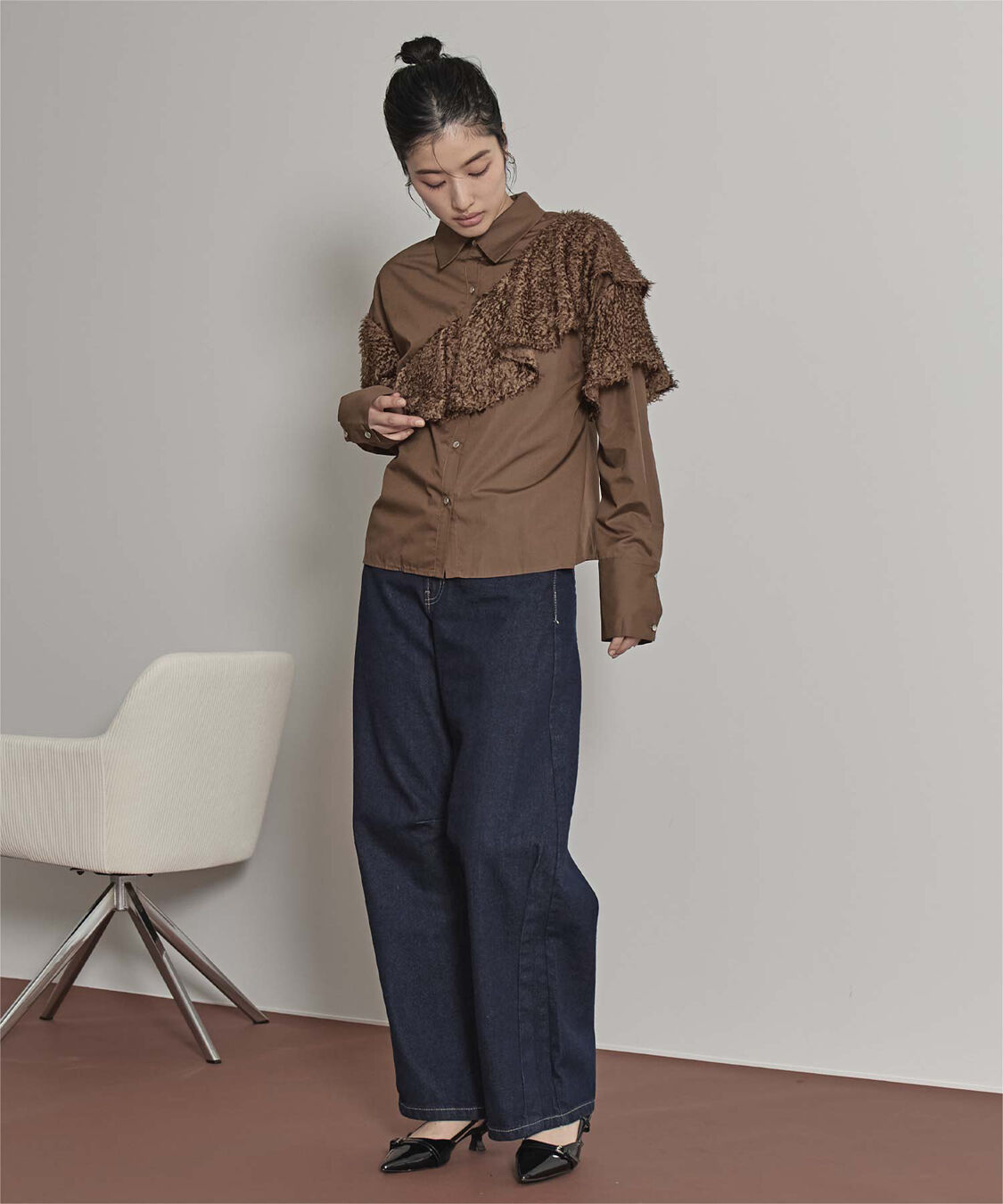 miette「フリンジラッフルシャツ」|シャツ・ブラウス|