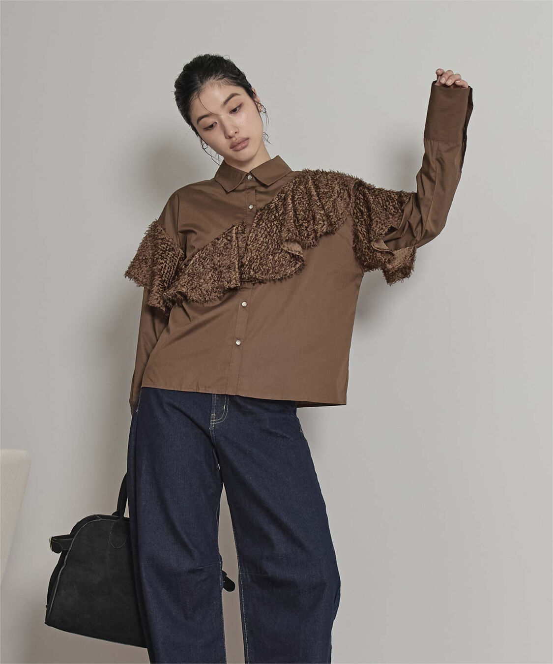 miette「フリンジラッフルシャツ」|シャツ・ブラウス|