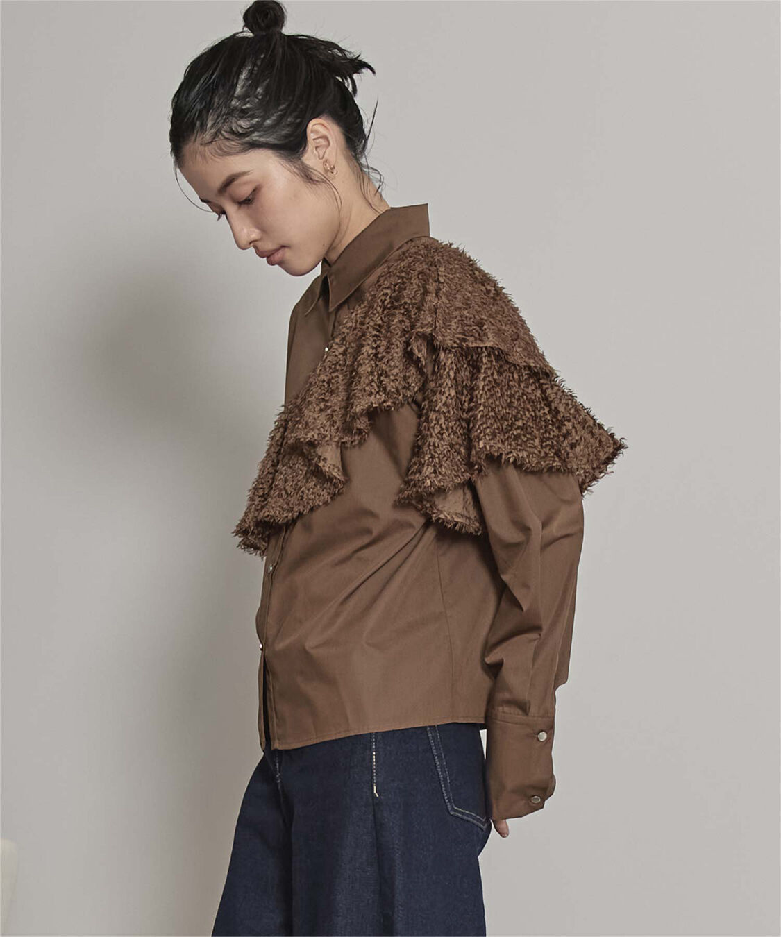 miette「フリンジラッフルシャツ」|シャツ・ブラウス|