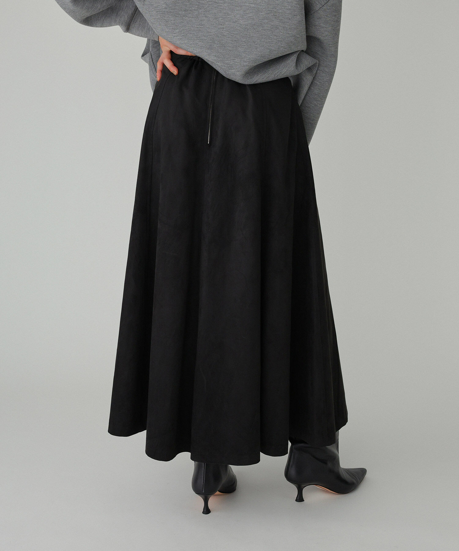 BABYLONE「フェイクスエードフレアスカート」|スカート|