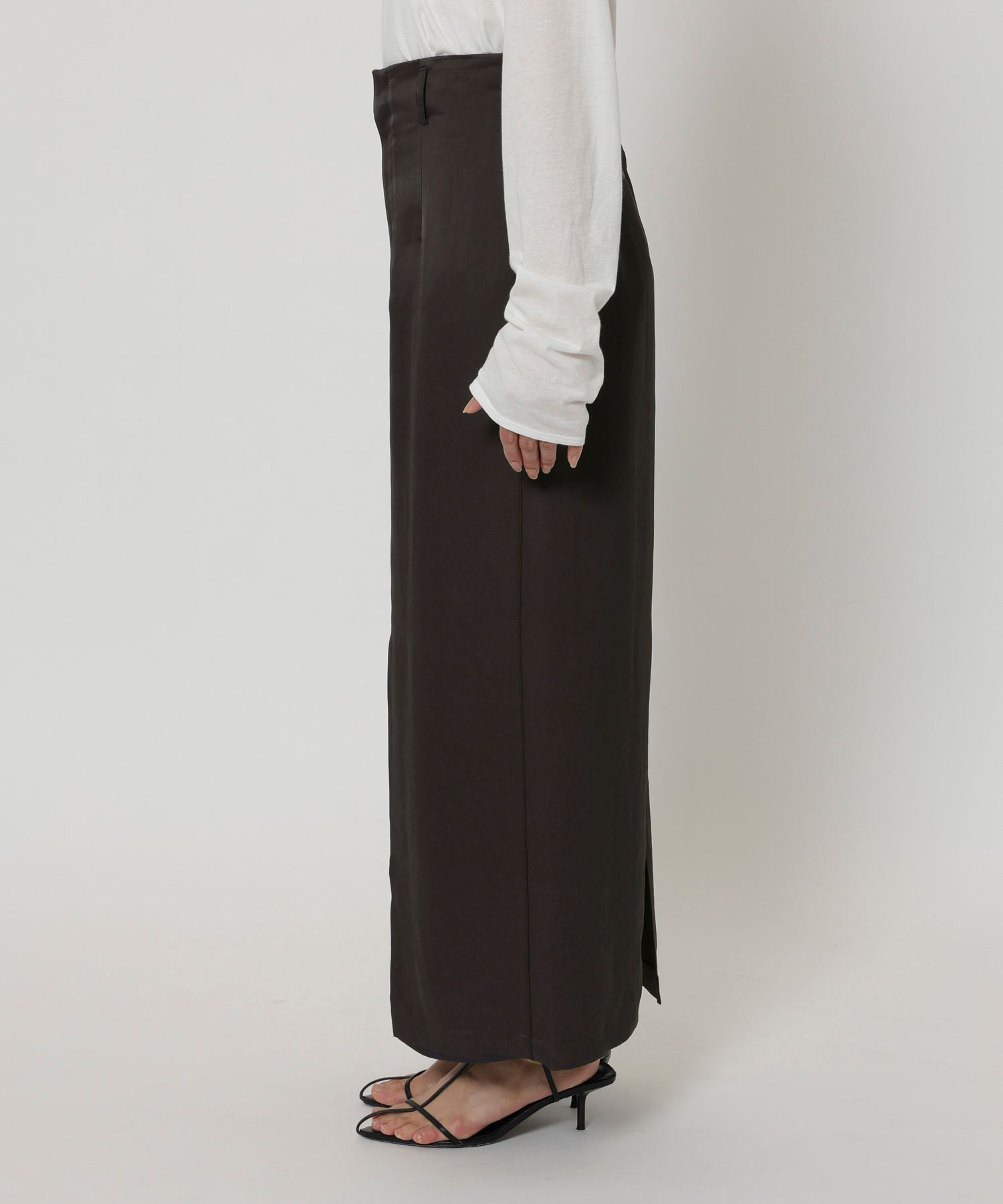 BABYLONE「アセテートメローIラインスカート」|スカート|