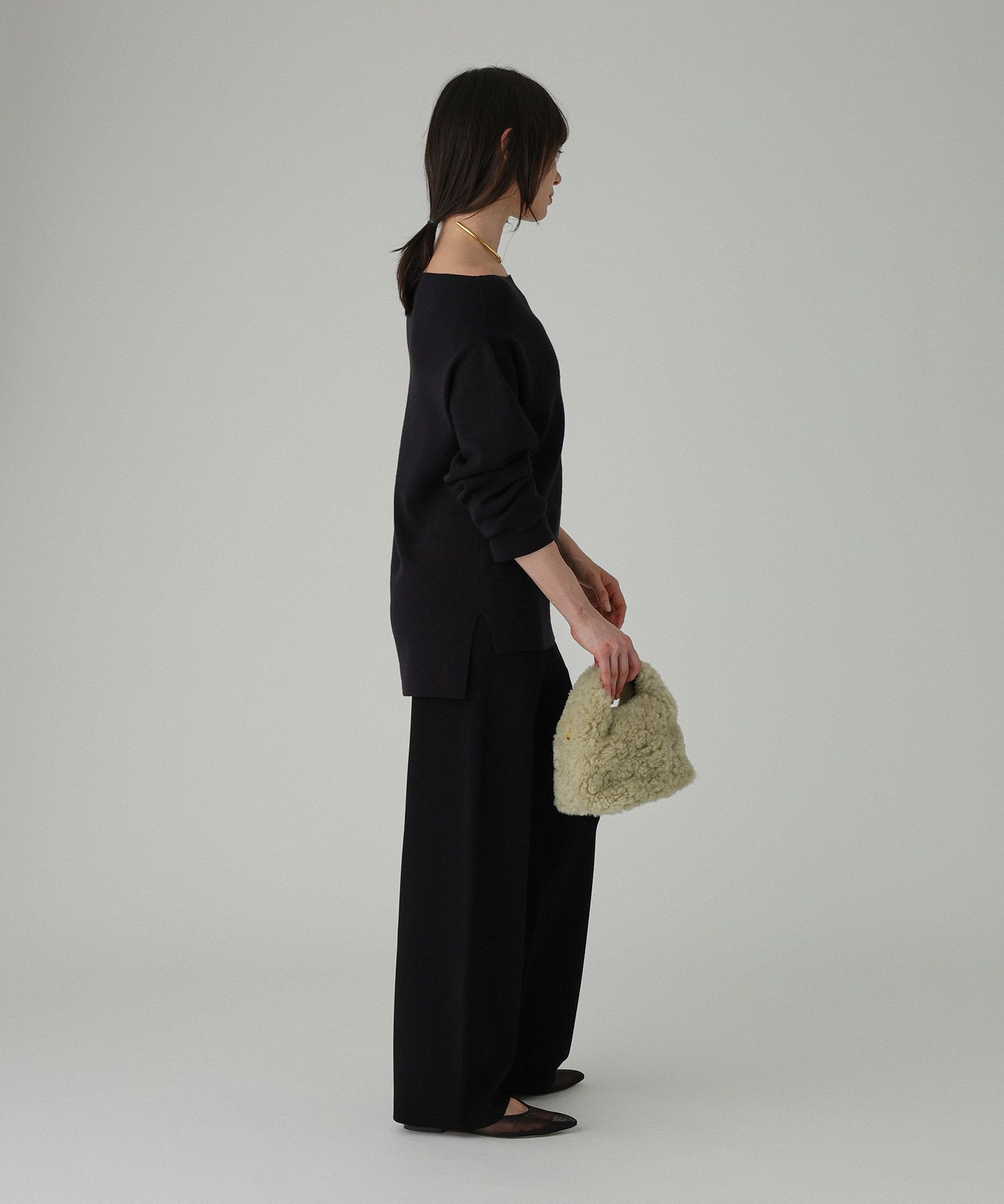 BABYLONE「オフショルハイゲージプルオーバー」|ニット・セーター|