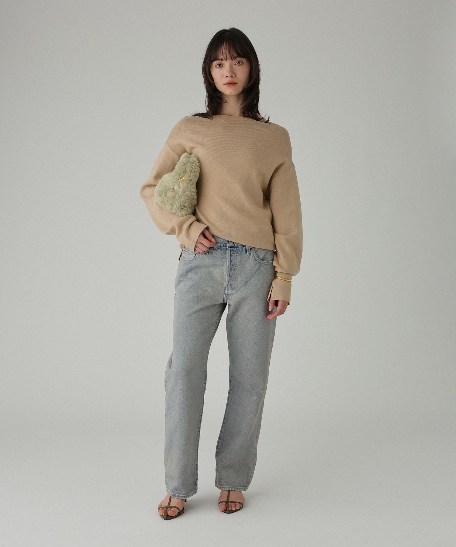 BABYLONE「オフショルハイゲージプルオーバー」|ニット・セーター|