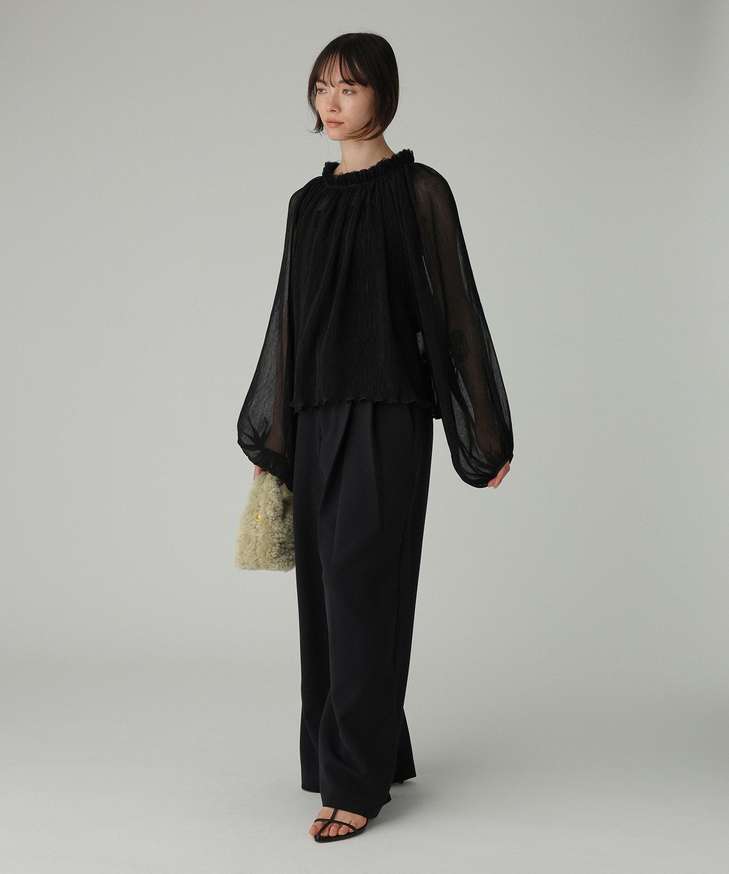 BABYLONE「2WAY楊柳ブラウス」|シャツ・ブラウス|