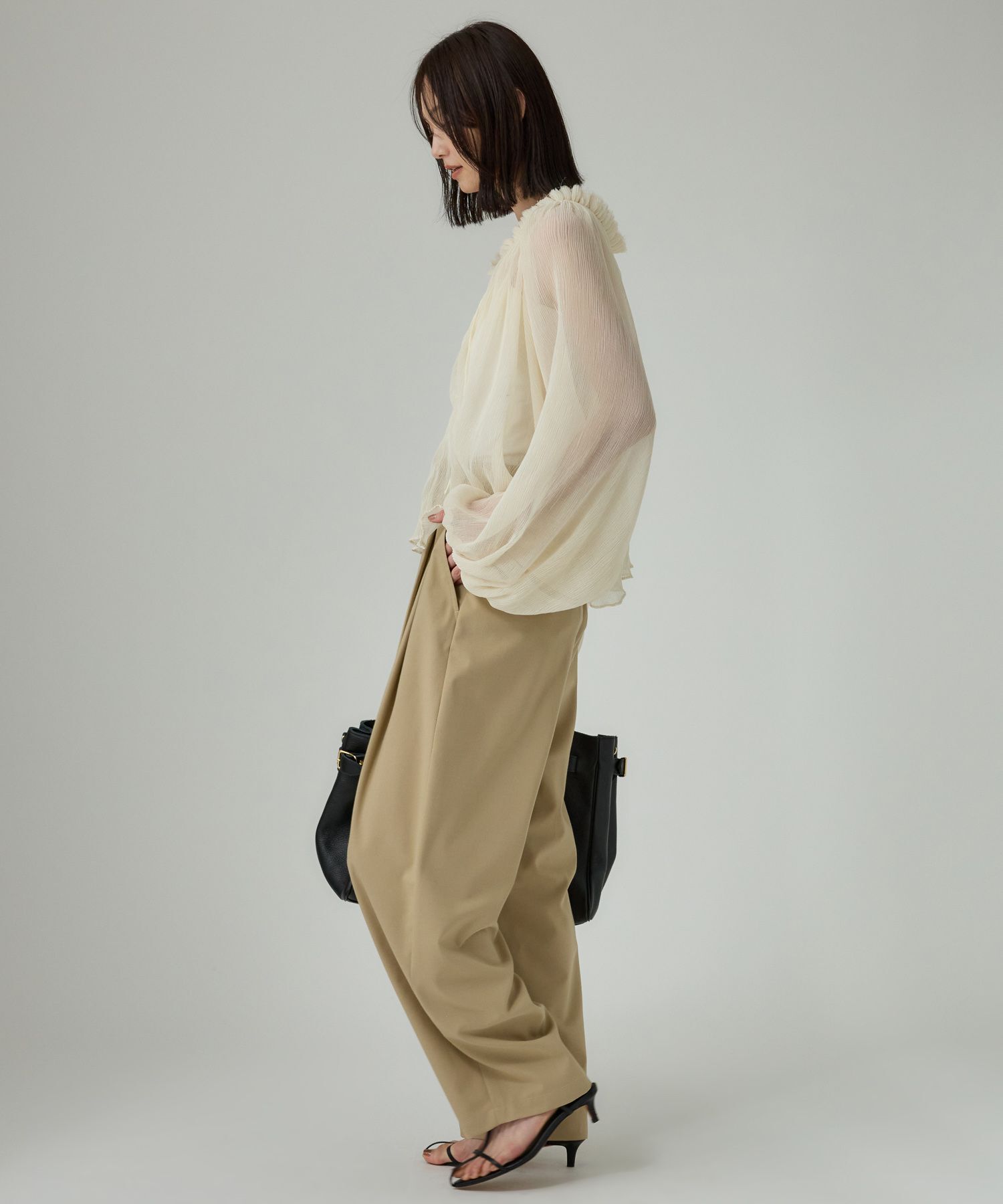 BABYLONE「2WAY楊柳ブラウス」|シャツ・ブラウス|