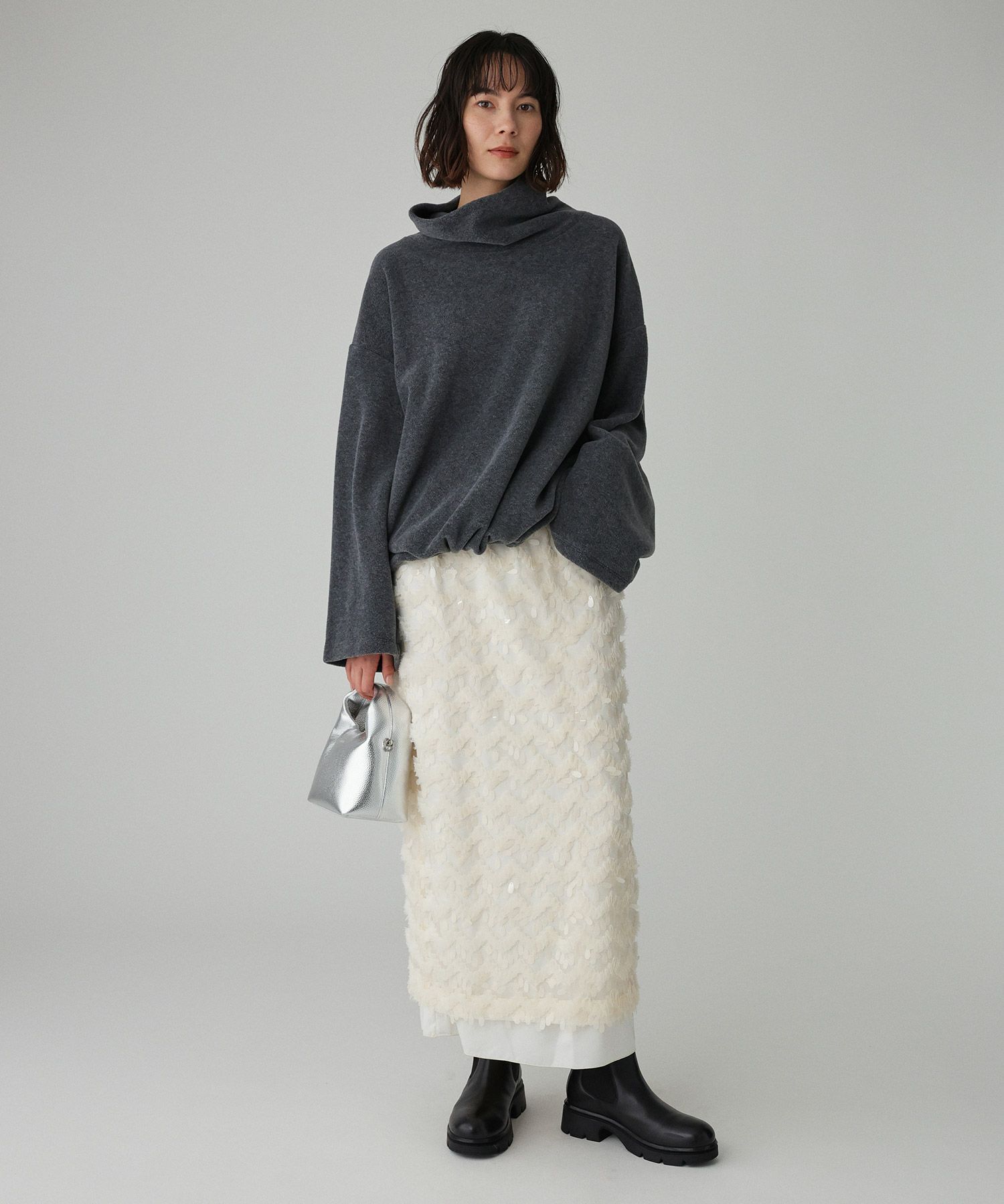 BABYLONE「フェザースパンコールスカート」|スカート|