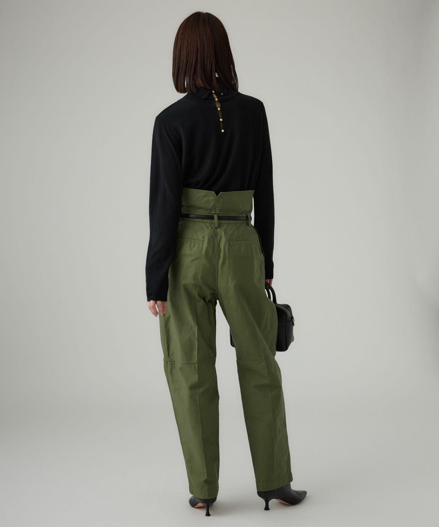 BABYLONE「【柳橋唯さんコラボアイテム】ハイウエスト2WAYチノ」|チノ|