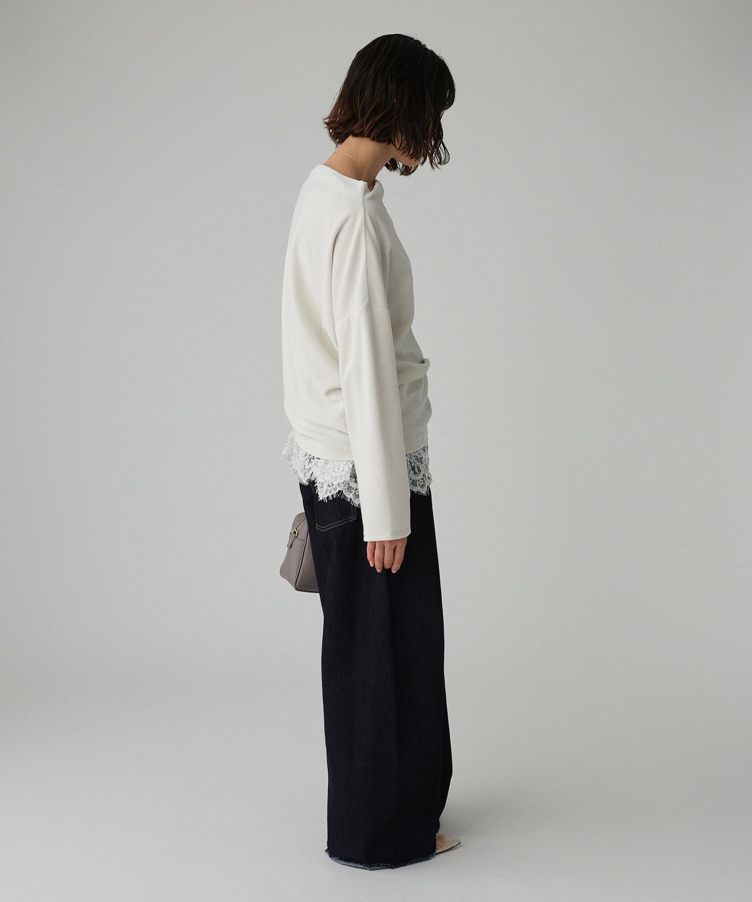 BABYLONE「【洗濯可】ベロアドレーププルオーバー」|Tシャツ・カットソー|