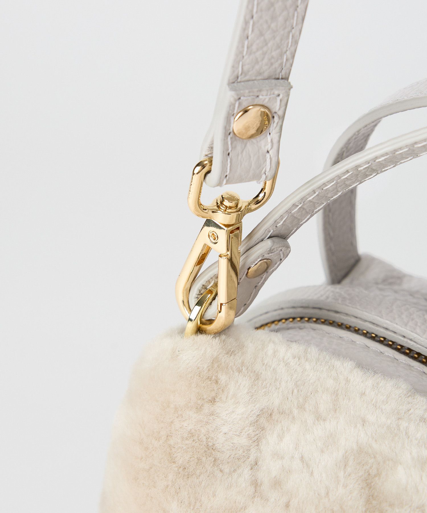  「【RIPANI】ムートンレザーBAG」|ハンドバッグ|