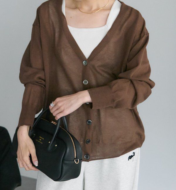  「【日焼け・冷房対策に◎】シアーカーディガン」|カーディガン|