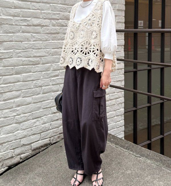  「【25AW】カギ針編み風ビスチェ」|ニット・セーター|