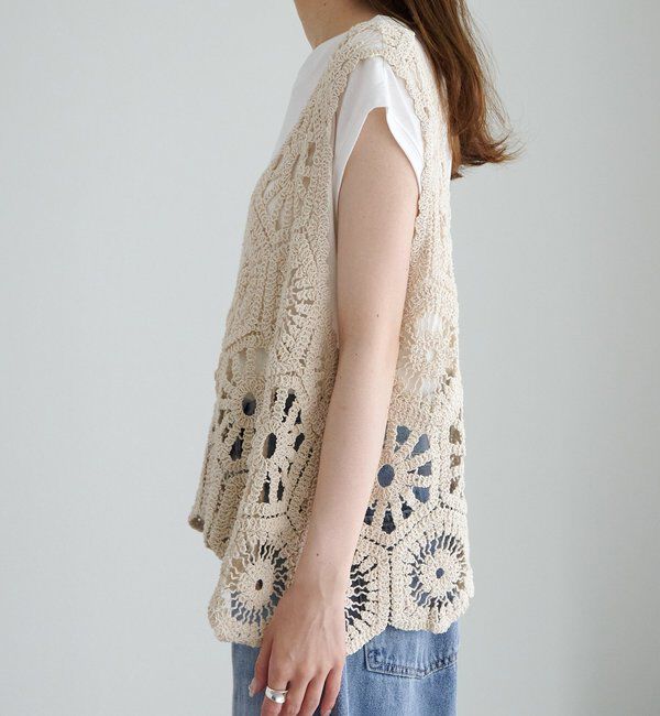  「【25AW】カギ針編み風ビスチェ」|ニット・セーター|