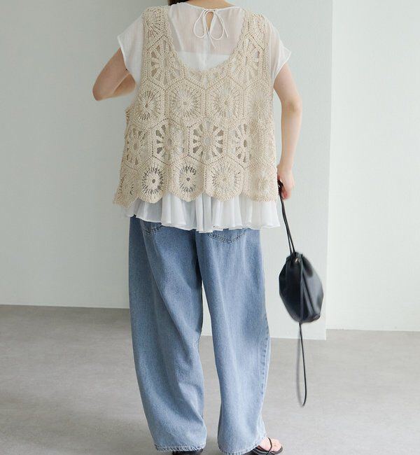  「【25AW】カギ針編み風ビスチェ」|ニット・セーター|