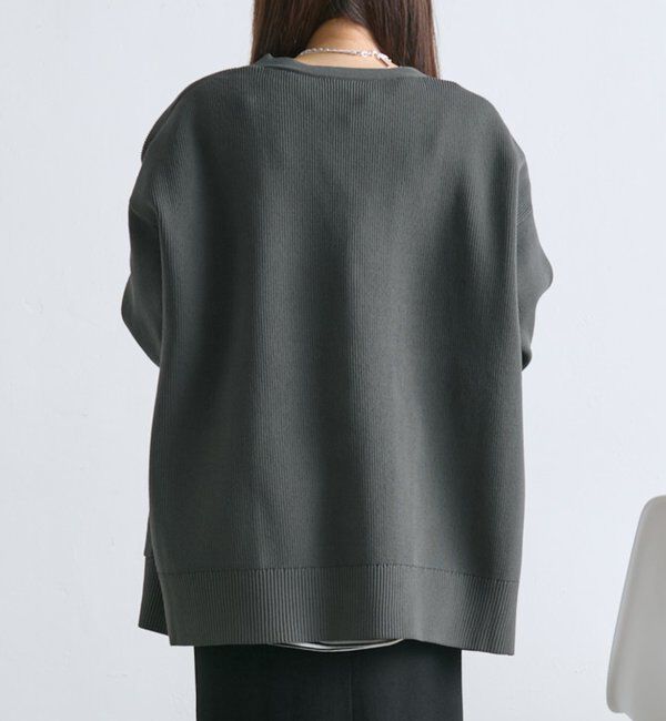  「【WEB限定/Du noir】スポンディッシュBIGVネックカーディガン」|カーディガン|