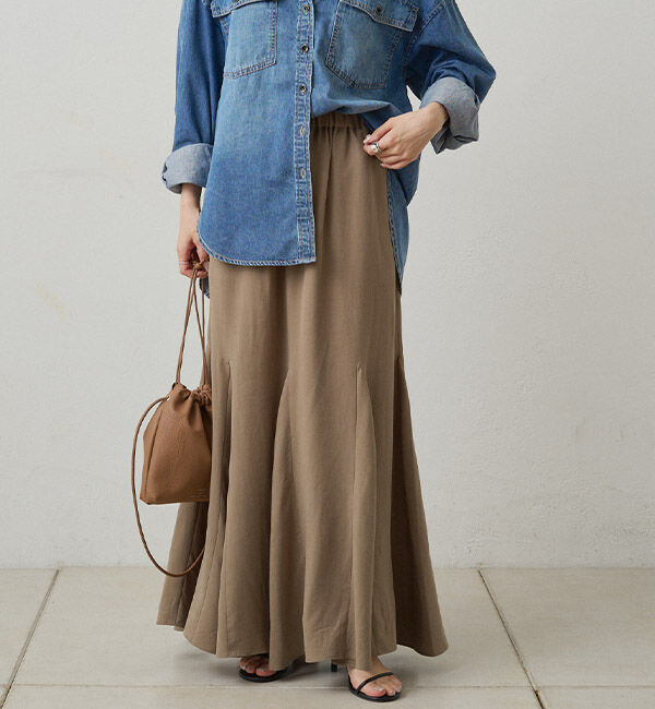  「セルロースマチ付きスカート」|スカート|