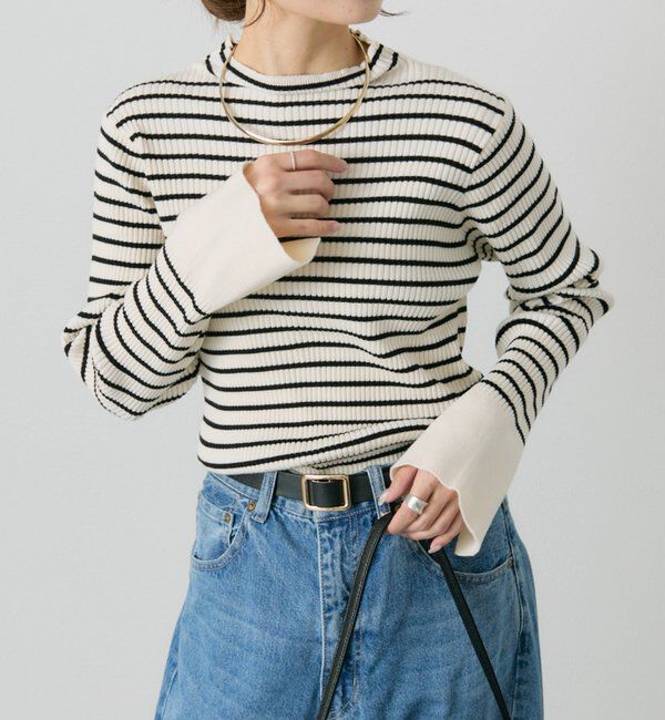  「【リバイバル/新色追加】プチハイネックリブニット」|ニット・セーター|
