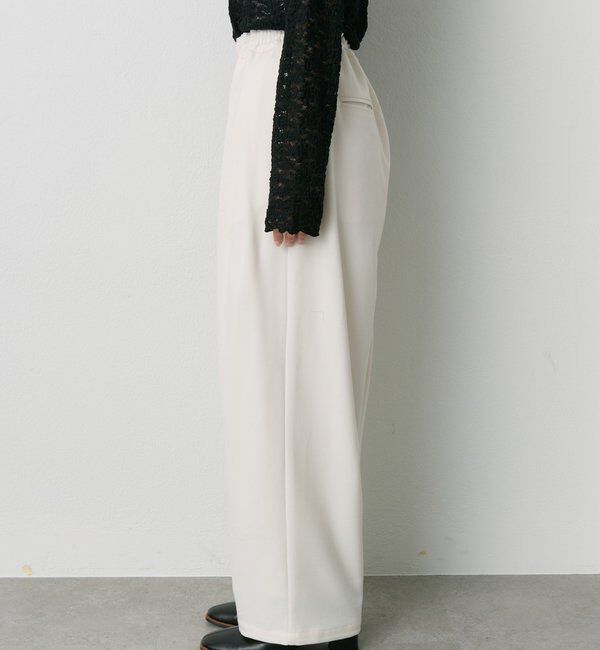  「ウール混ウエストゴムツータックパンツ」|その他|