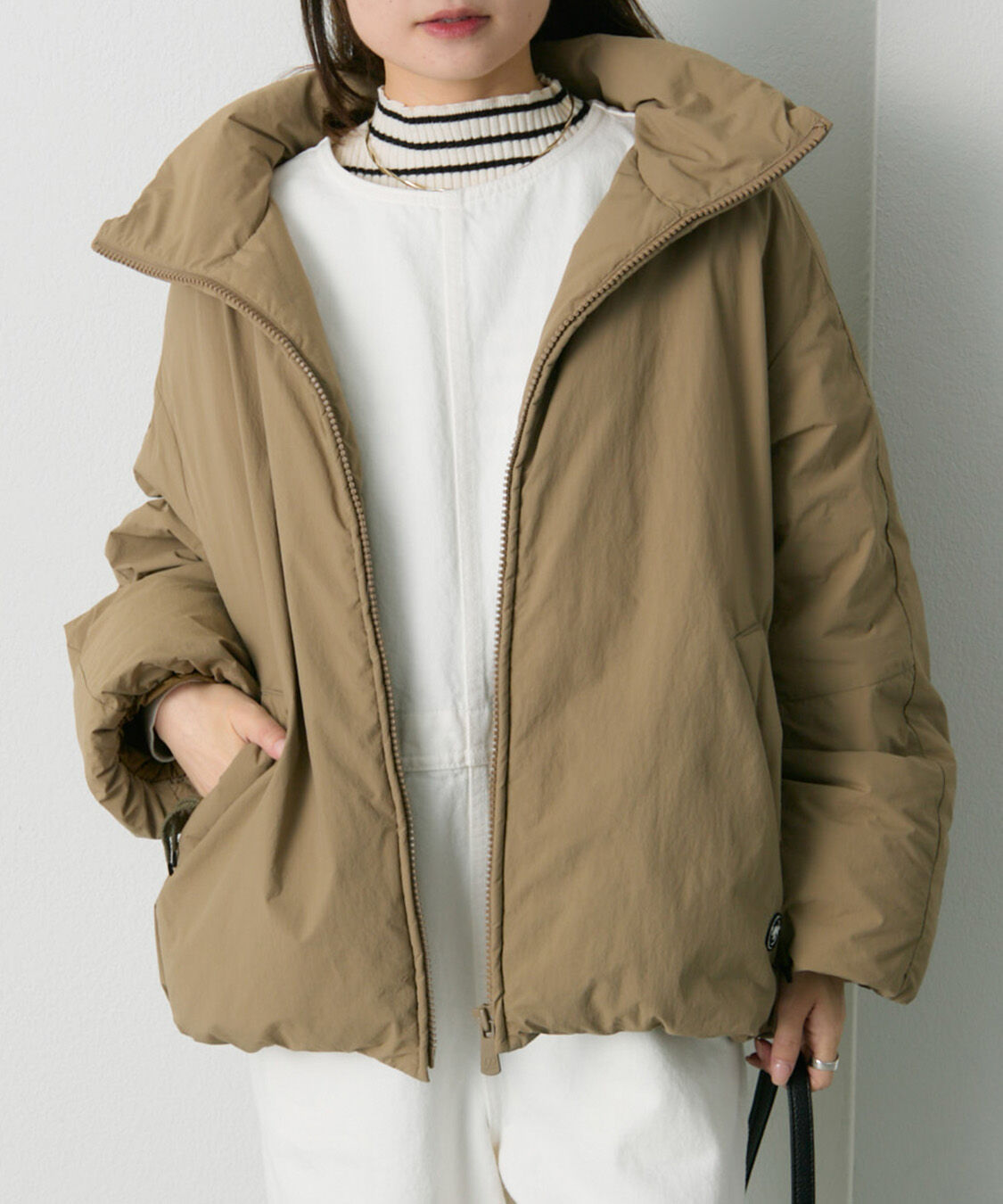  「フレンチダックダウンジップアップジャケット」|テーラードジャケット|