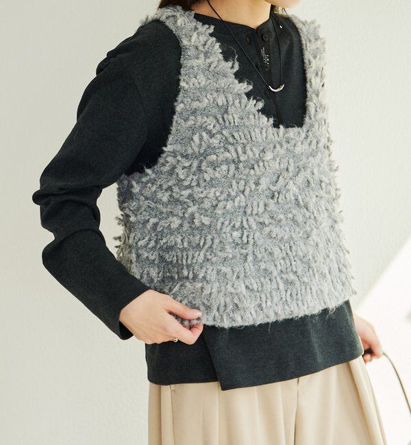  「ループフリンジニットビスチェ」|ニット・セーター|