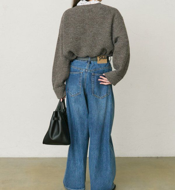  「ネップクルーネックニットプルオーバー」|キャミソール|