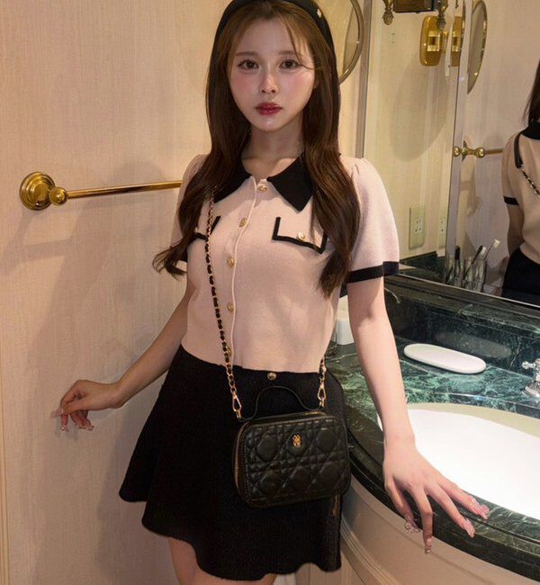  「ローウェストフレアミニスカート」|スカート|