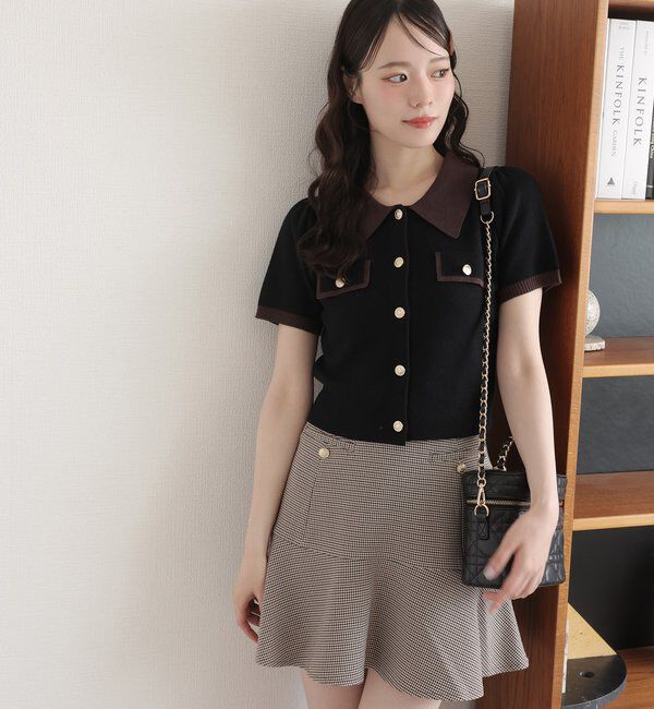  「ローウェストフレアミニスカート」|スカート|