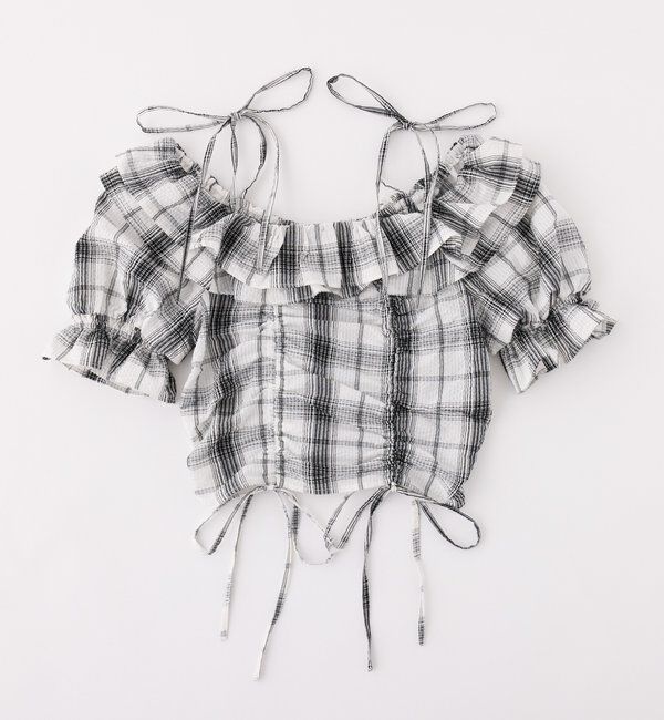  「ドロストフリルブラウス」|シャツ・ブラウス|