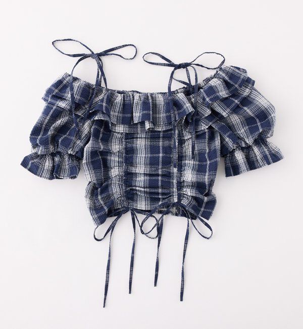  「ドロストフリルブラウス」|シャツ・ブラウス|