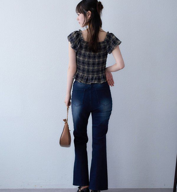  「【WEB限定】ストレッチ美脚デニムパンツ」|その他|