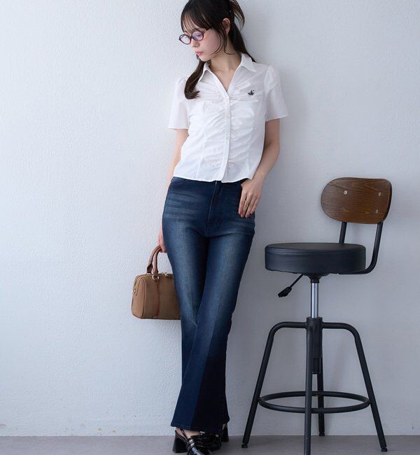  「【WEB限定】ストレッチ美脚デニムパンツ」|その他|