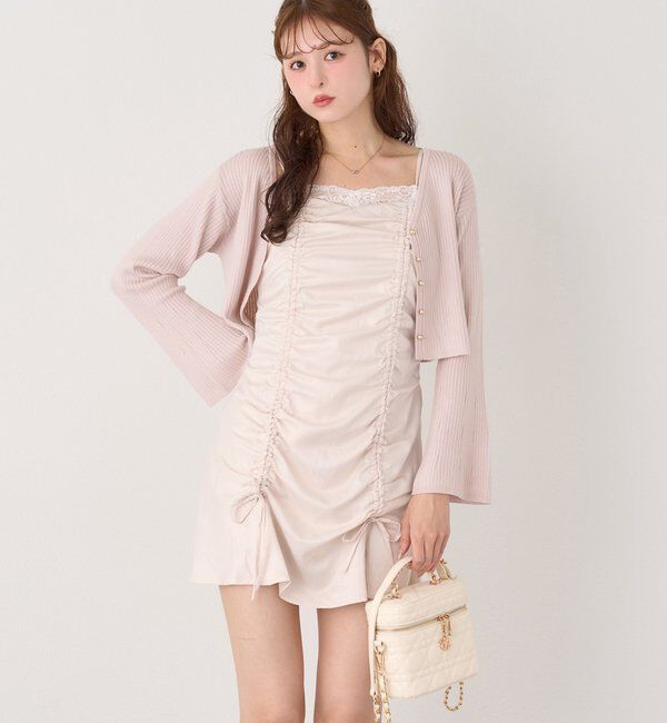  「ベル袖リブカーデ」|ニット・セーター|