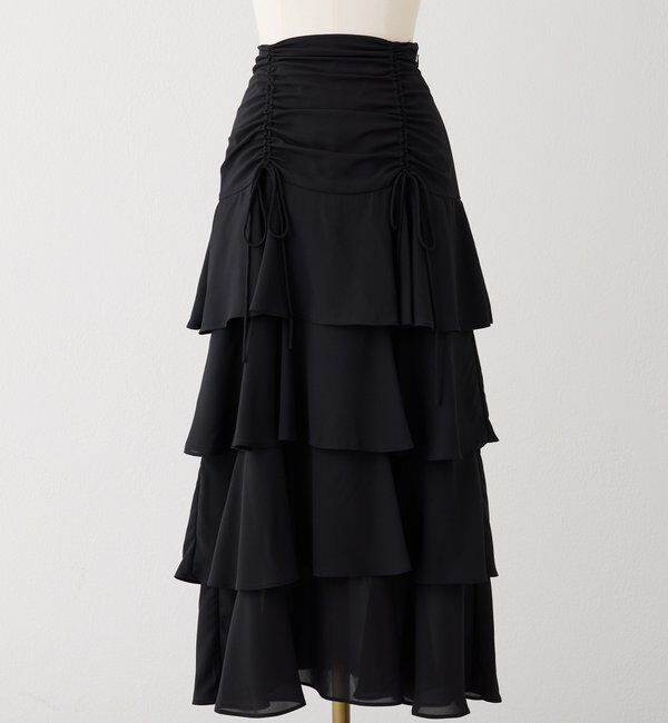  「ドロストティアードロングスカート」|スカート|