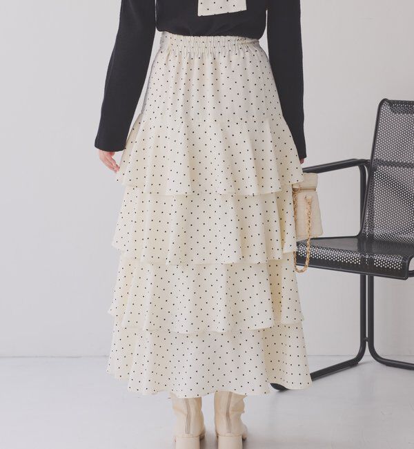  「ドロストティアードロングスカート」|スカート|