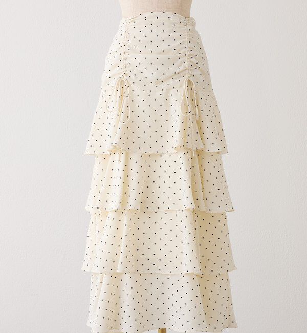  「ドロストティアードロングスカート」|スカート|