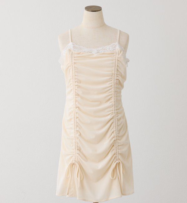  「レース付きドロストチュニック」|ワンピース|