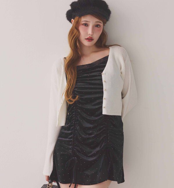  「レース付きドロストチュニック」|ワンピース|