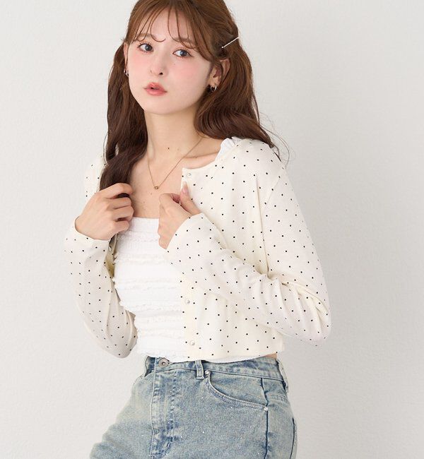  「レースインナー＆カーデセット」|プルオーバー|