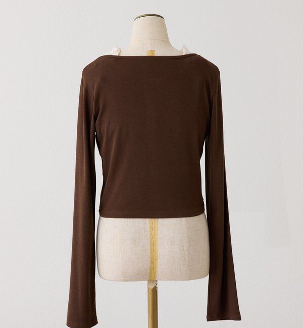  「レースインナー＆カーデセット」|プルオーバー|