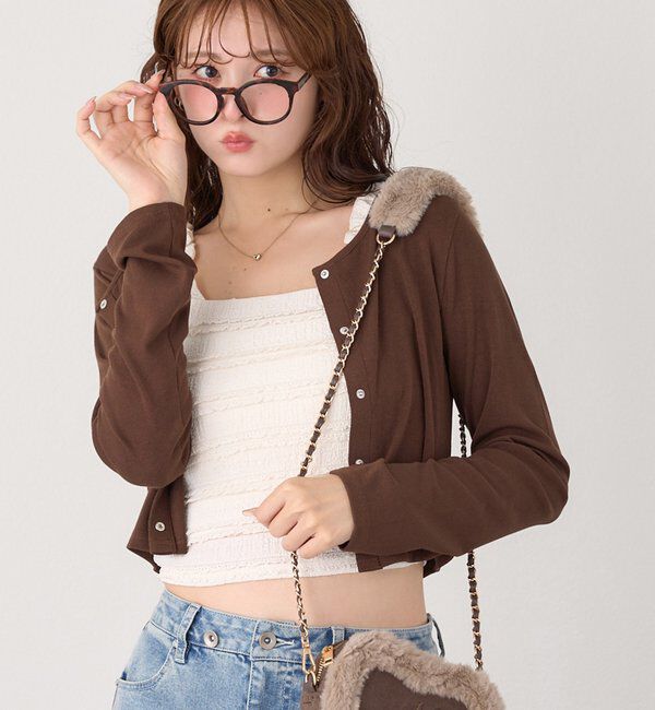  「レースインナー＆カーデセット」|プルオーバー|