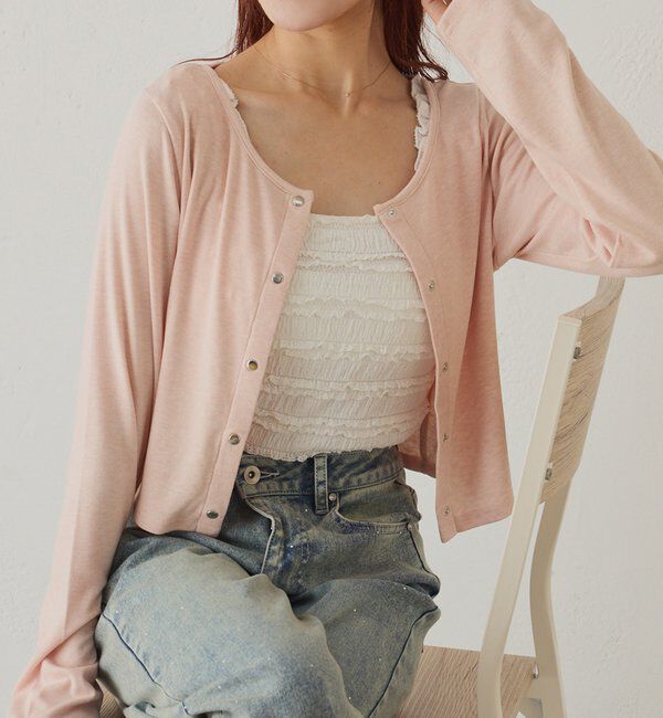  「レースインナー＆カーデセット」|プルオーバー|