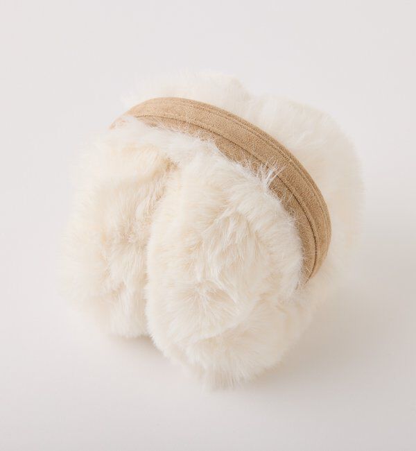  「刺繍入りフェイクムートンイヤーマフ」|その他|