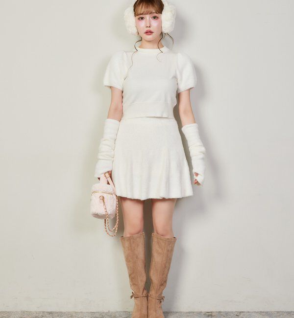  「【セットアップで着れる】シャギースカート」|スカート|