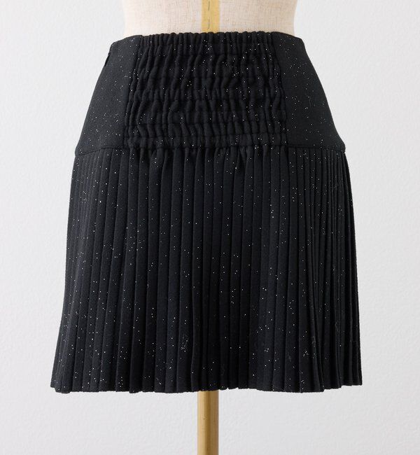  「細プリーツラメ混スカート」|スカート|